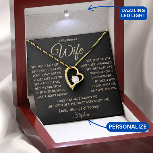 Always and Forever Love Necklace for Wife