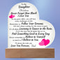Dancing in the Rain Personalized Acrylic Heart Plaque