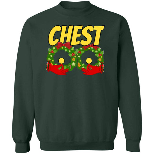 Chest Nuts Couples Funny Matching Ugly Sweaters - AnyGiftForYou