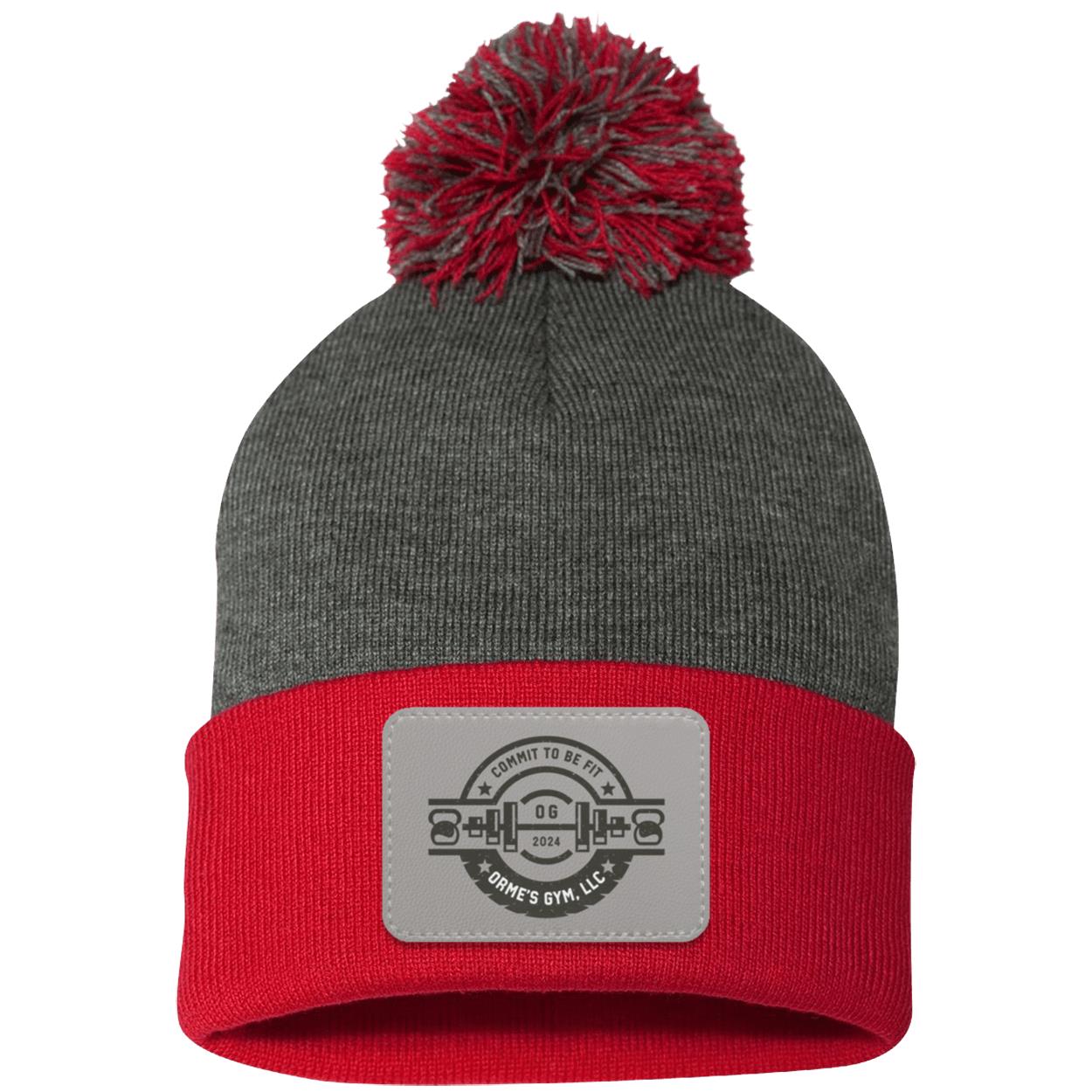 Orme's Gym Logo Pom Pom Knit Cap