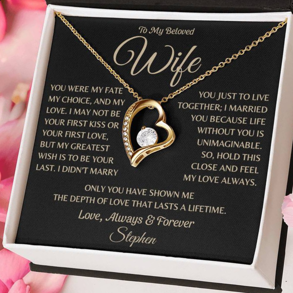 Always and Forever Love Necklace for Wife