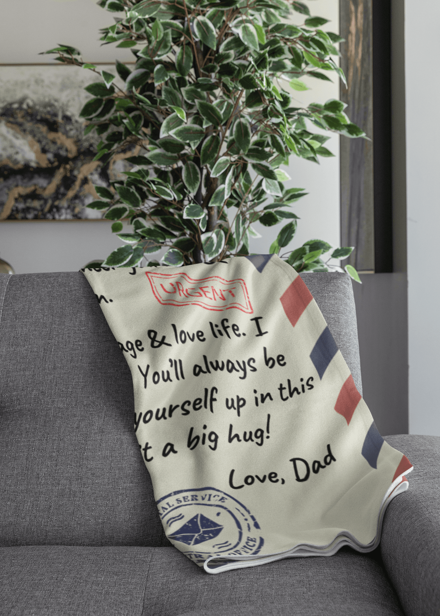 To Daughter from Dad, Cozy Plush Fleece Blanket - Any Gift For You