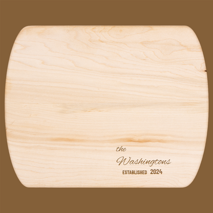 American Heritage Personalized Hardwood Cutting Board in maple - Any Gift For You