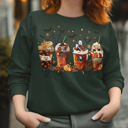 Sweatshirt in Forest with Killer Coffee design - Any Gift For You