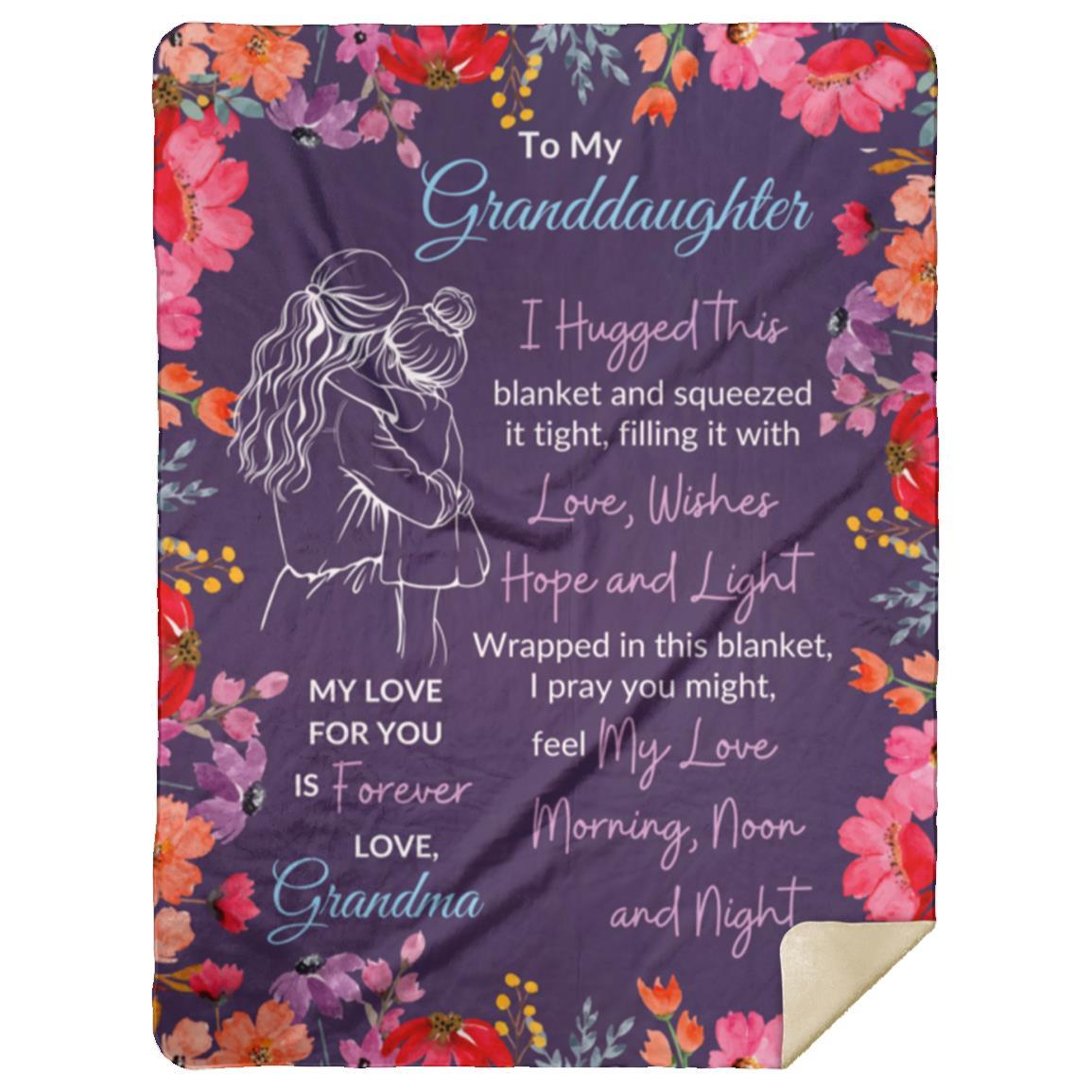 Grandma's Love Hug Blanket Premium Sherpa 30 x 40" - Any Gift for You