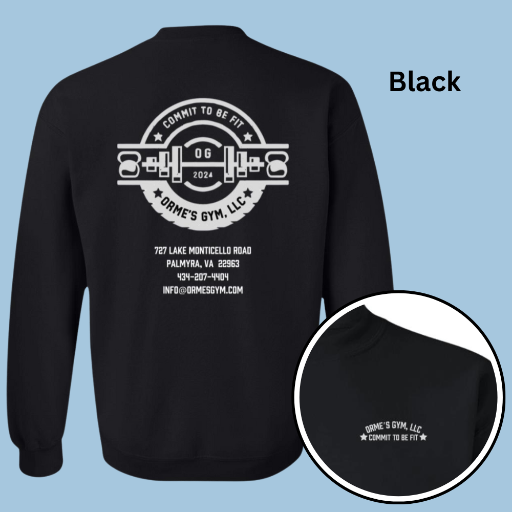 Orme's Gym Pullover Sweatshirt in Dark Colors