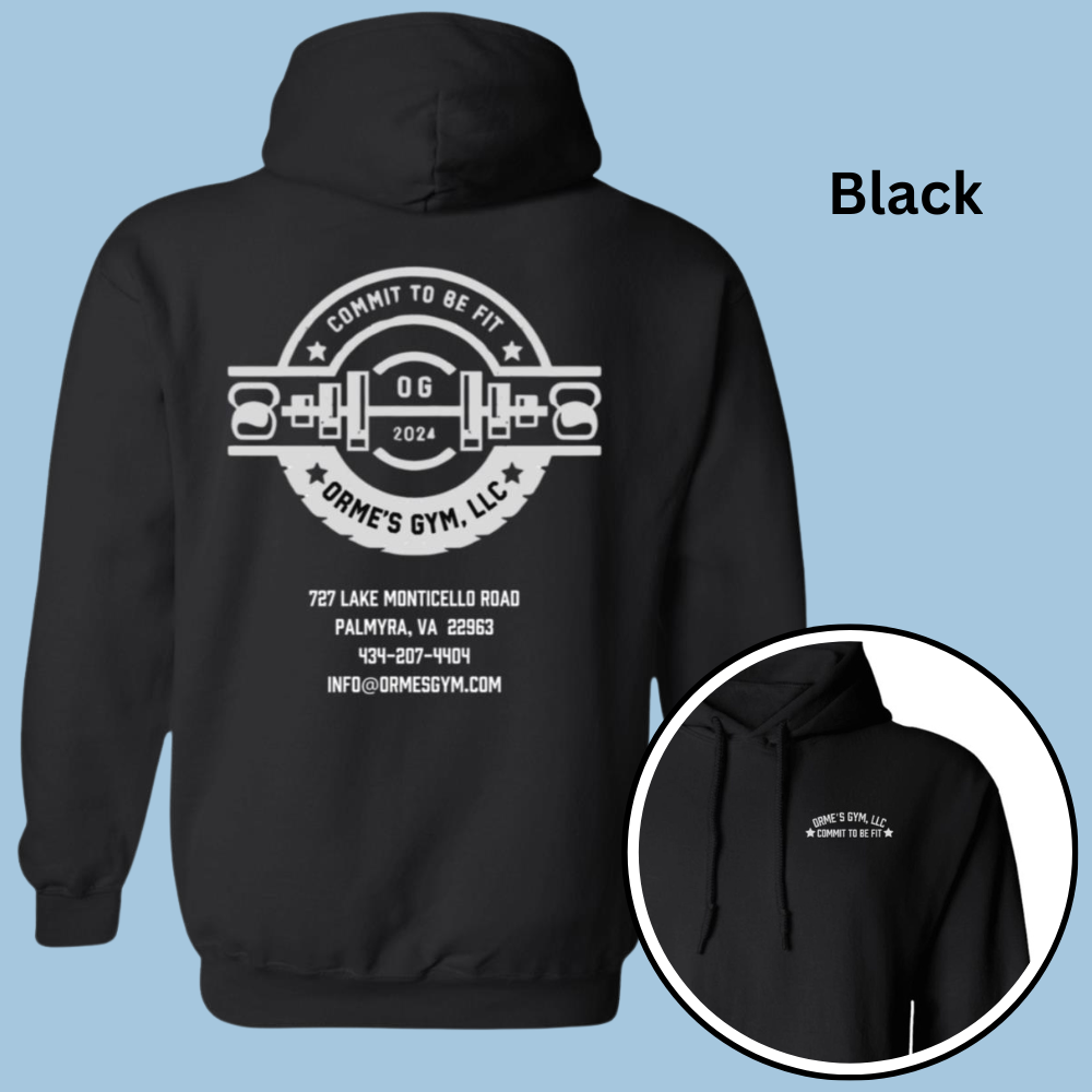 Orme's Gym Pullover Hoodie in Dark Colors