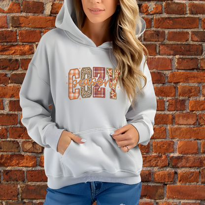 Cozy Season Vibes Hoodie in Ash Grey - Any Gift For You