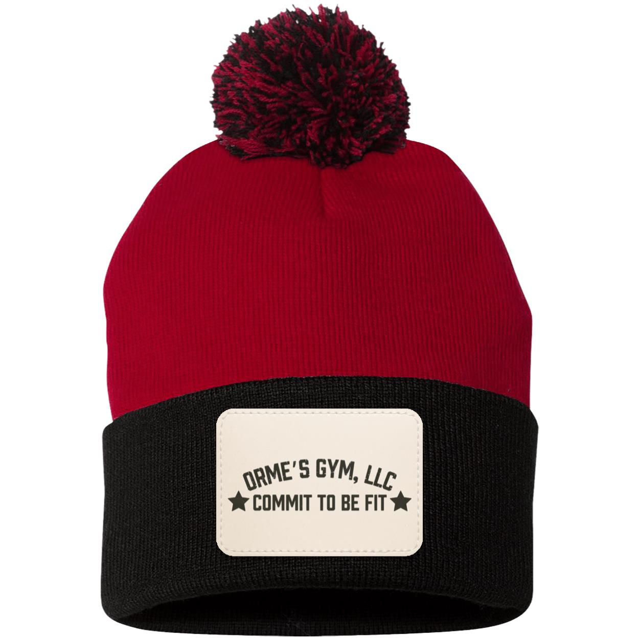 Orme's Gym Slogan Pom Pom Knit Cap