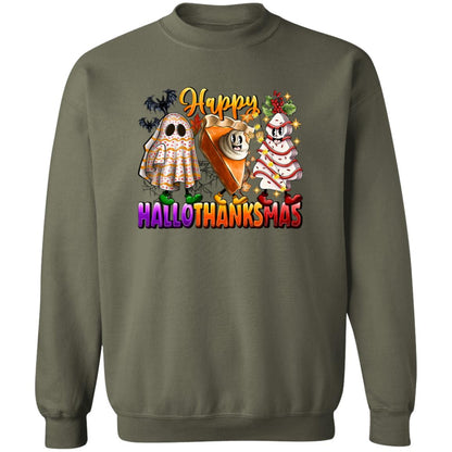 Fun Happy HalloThanksMus Sweatshirt and Hoodie