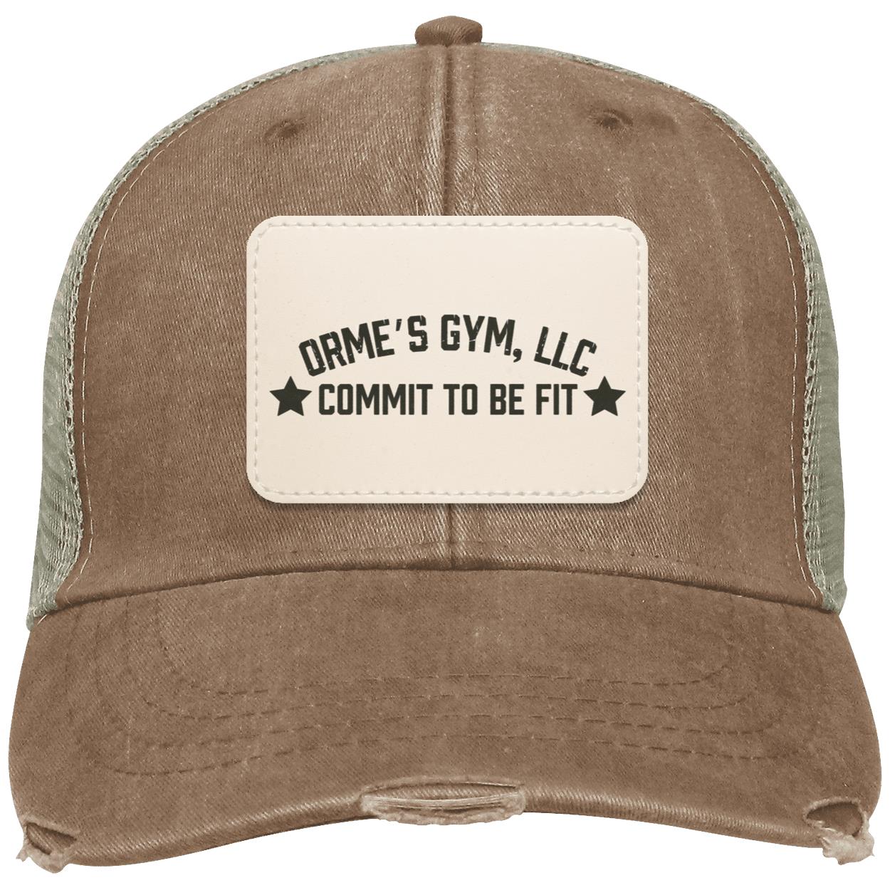 Orme's Gym Slogan Distressed Ollie Hat