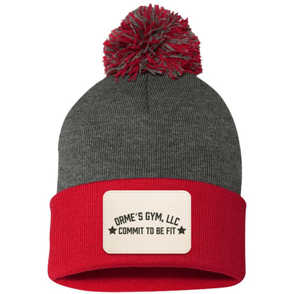 Orme's Gym Slogan Pom Pom Knit Cap