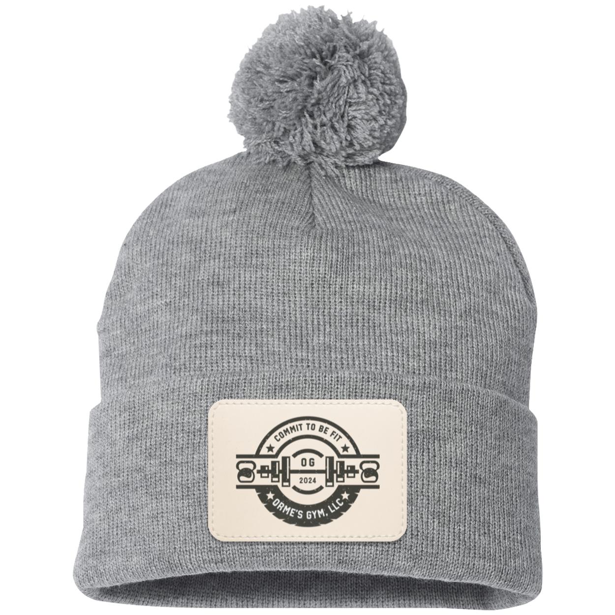 Orme's Gym Logo Pom Pom Knit Cap