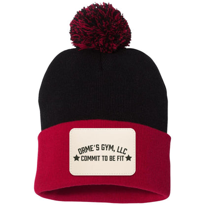 Orme's Gym Slogan Pom Pom Knit Cap