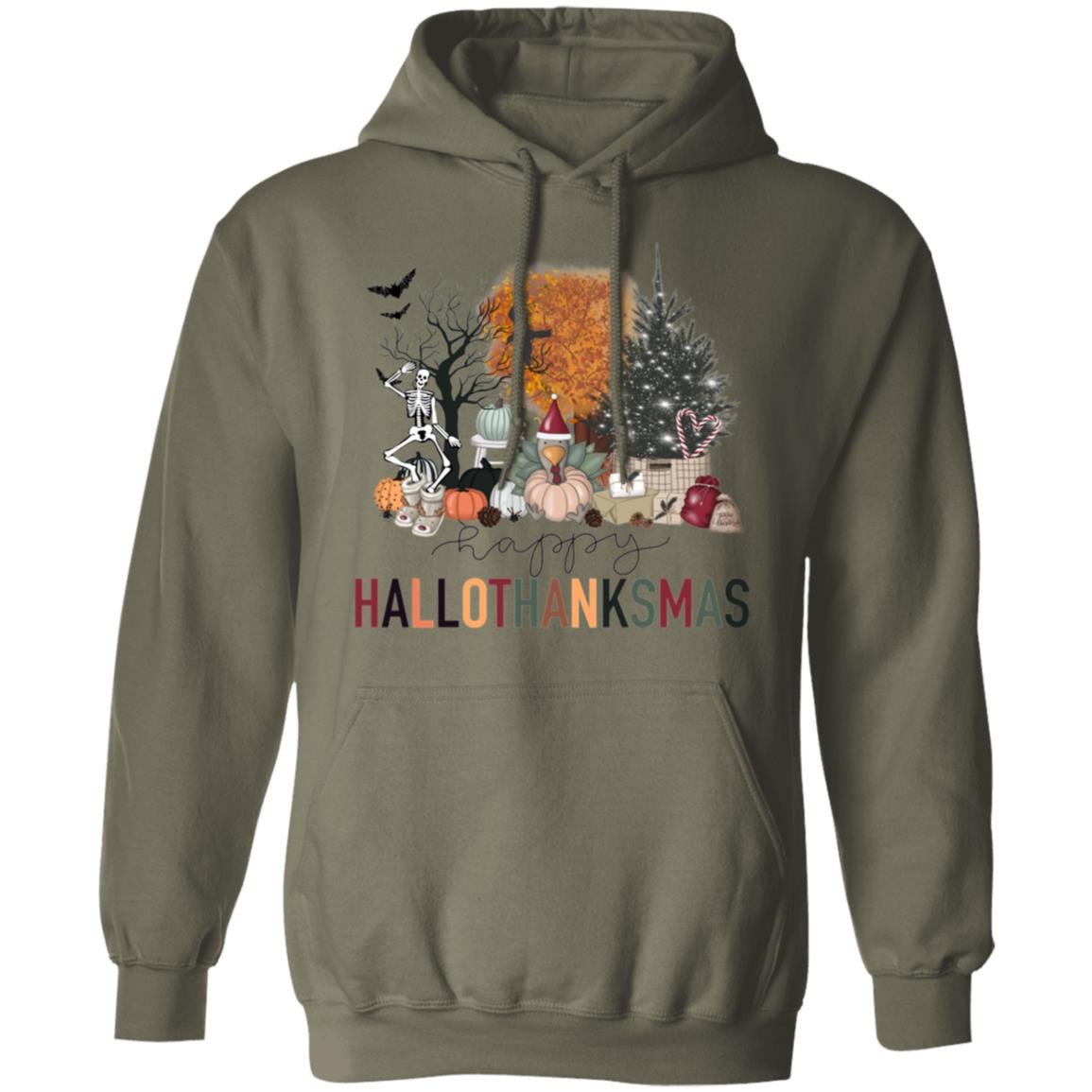 Warm and Festive HalloThanksMas Sweatshirt and Hoodie