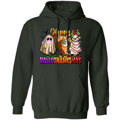 Fun Happy HalloThanksMus Sweatshirt and Hoodie