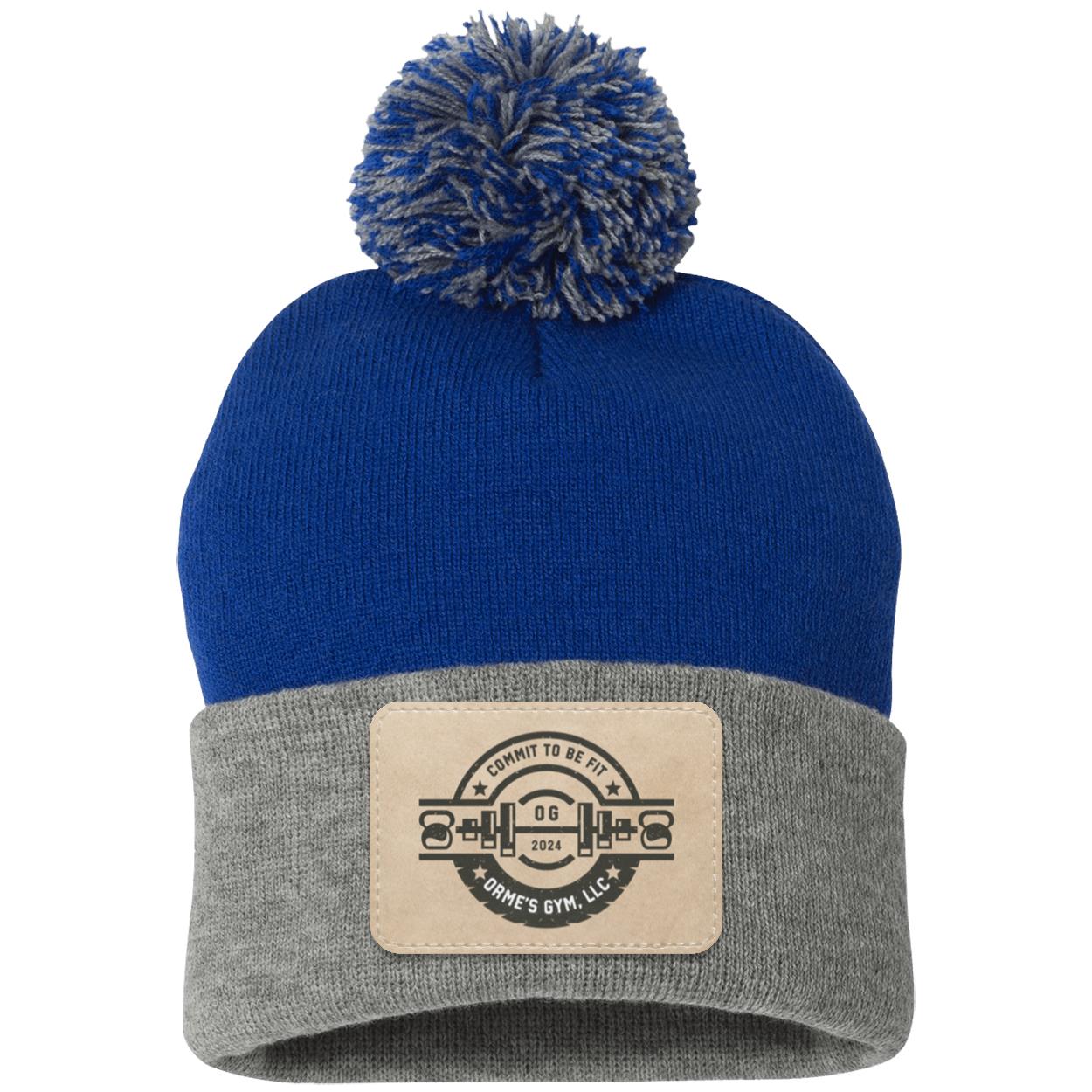 Orme's Gym Logo Pom Pom Knit Cap