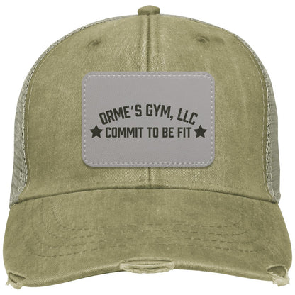 Orme's Gym Slogan Distressed Ollie Hat