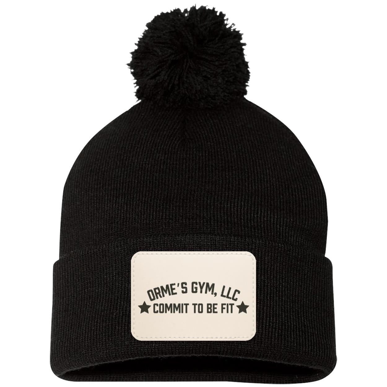 Orme's Gym Slogan Pom Pom Knit Cap