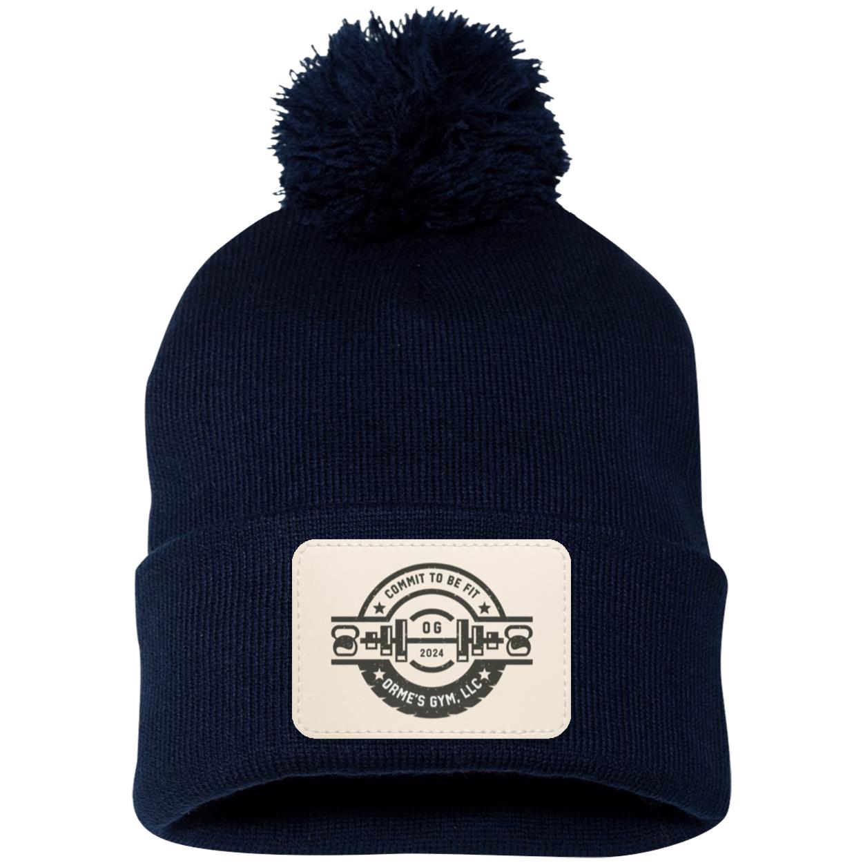 Orme's Gym Logo Pom Pom Knit Cap