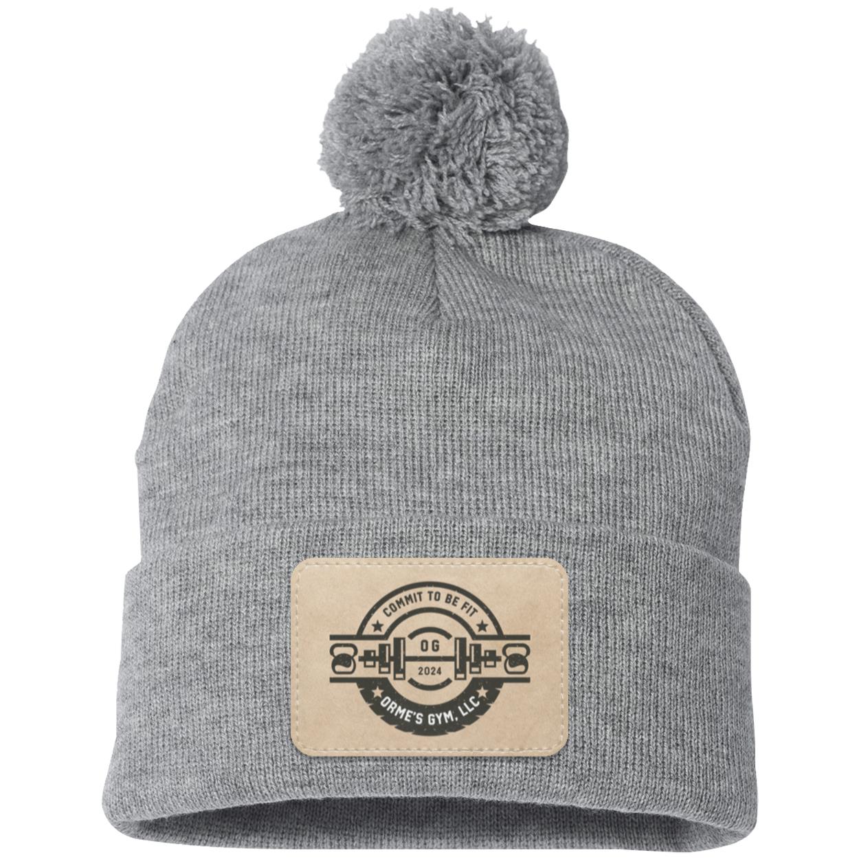 Orme's Gym Logo Pom Pom Knit Cap