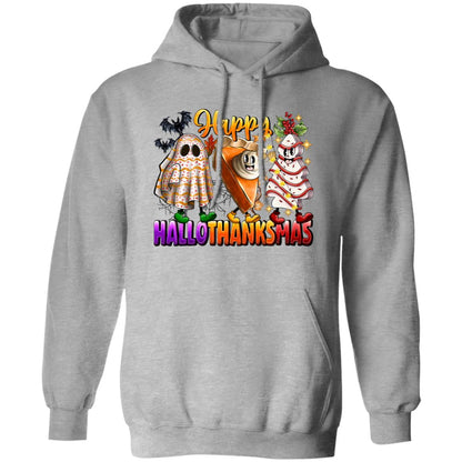 Fun Happy HalloThanksMus Sweatshirt and Hoodie