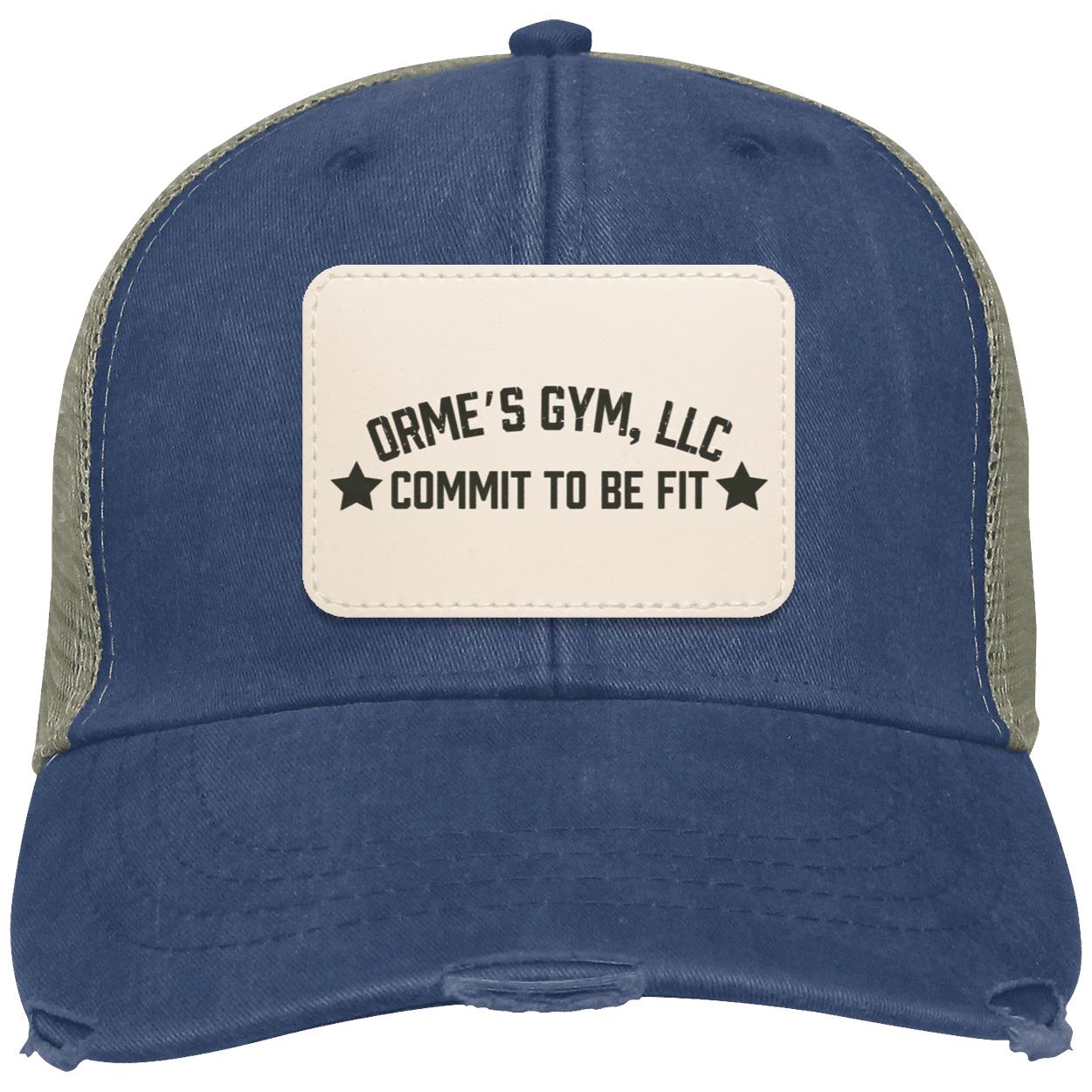 Orme's Gym Slogan Distressed Ollie Hat