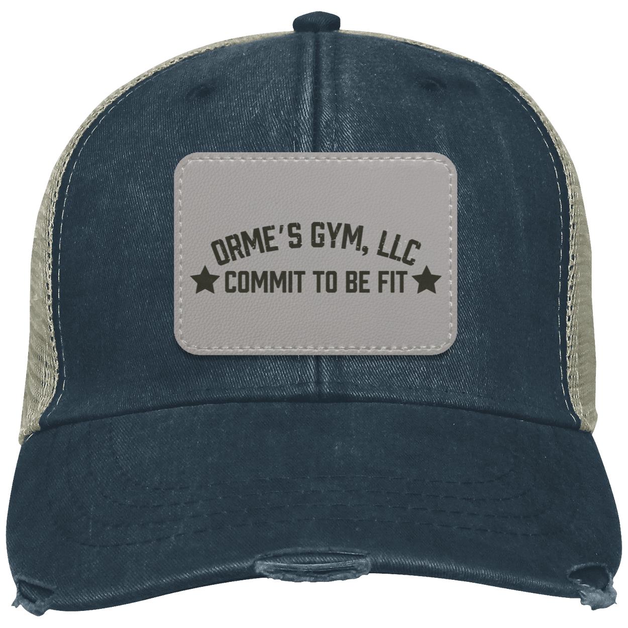 Orme's Gym Slogan Distressed Ollie Hat