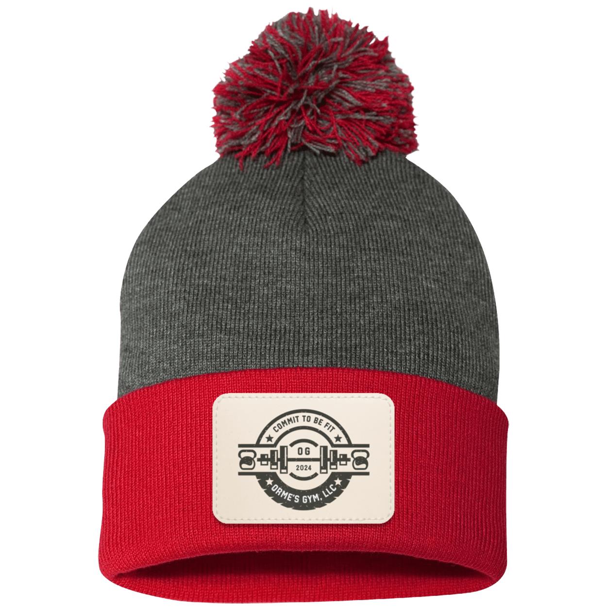 Orme's Gym Logo Pom Pom Knit Cap