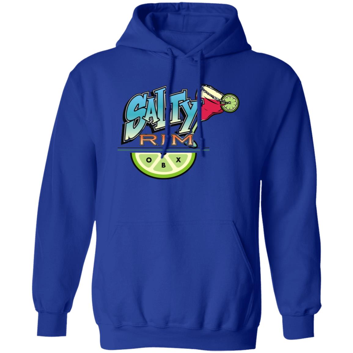 Salty Rim Pullover Hoodie G185 in royal