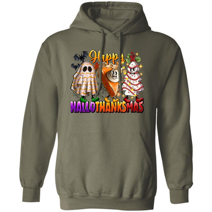 Fun Happy HalloThanksMus Sweatshirt and Hoodie