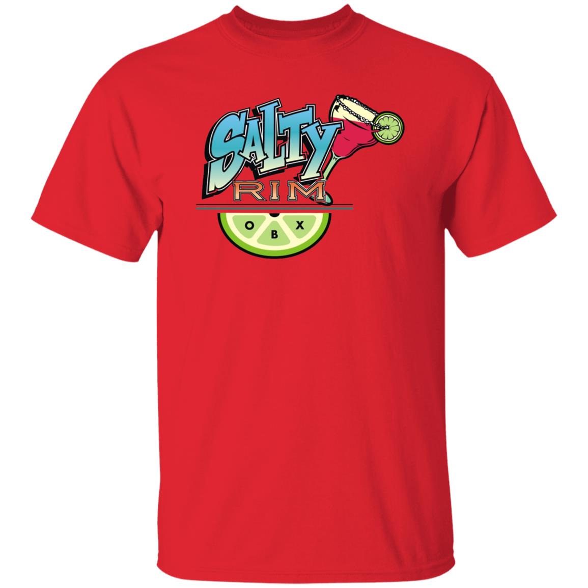 Salty Rim Short Sleeve T-shirt in red