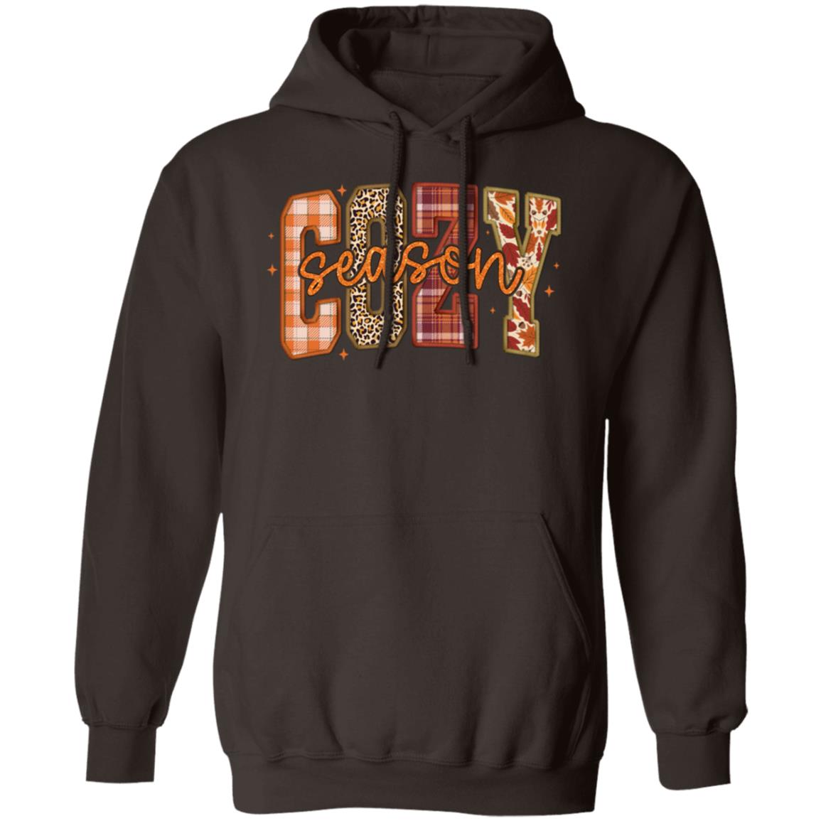 Cozy Season Vibes Hoodie in Dark Chocolate - Any Gift For You