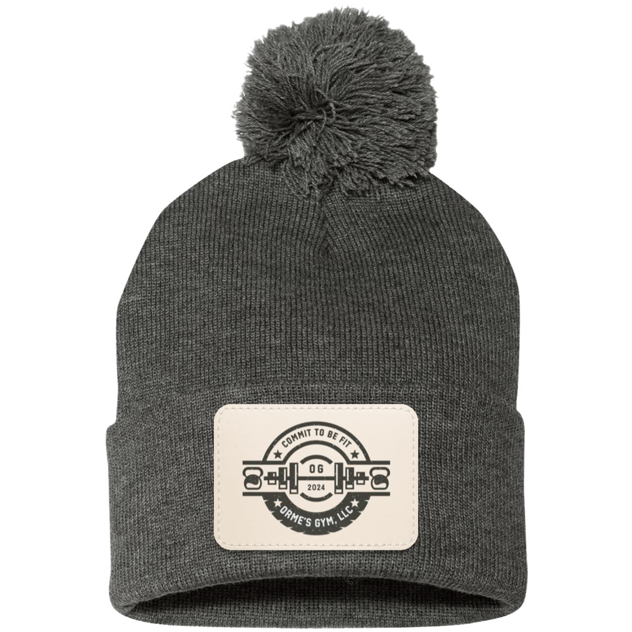 Orme's Gym Logo Pom Pom Knit Cap