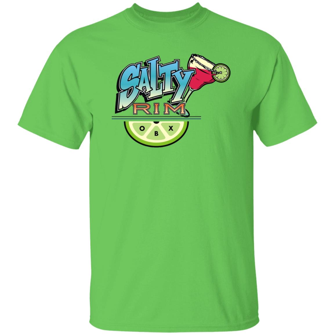 Salty Rim Short Sleeve T-shirt in lime