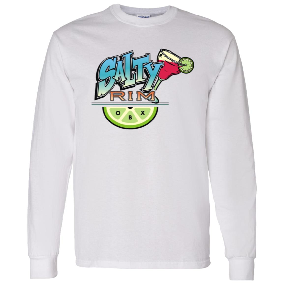 Salty Rim G540 Long Sleeve T-Shirt 5.3 oz. in white