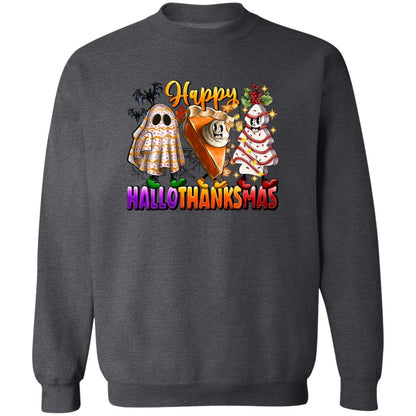 Fun Happy HalloThanksMus Sweatshirt and Hoodie