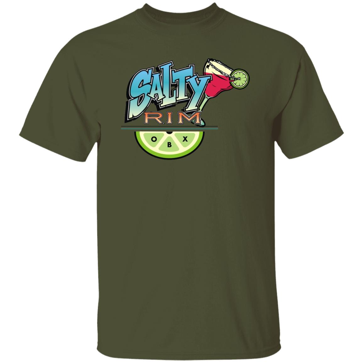 Salty Rim Short Sleeve T-shirt in military green