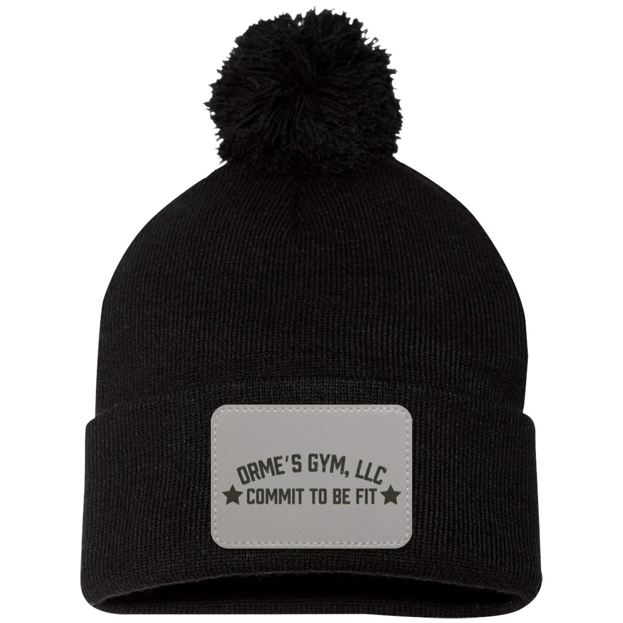 Orme's Gym Slogan Pom Pom Knit Cap