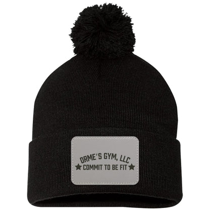 Orme's Gym Slogan Pom Pom Knit Cap