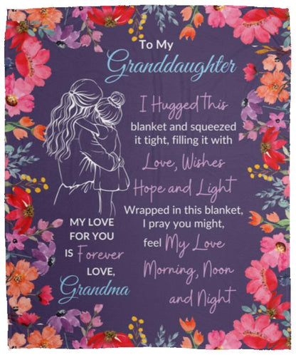 Grandma's Love Hug Blanket Cozy Plush 50 x 60" - Any Gift for You