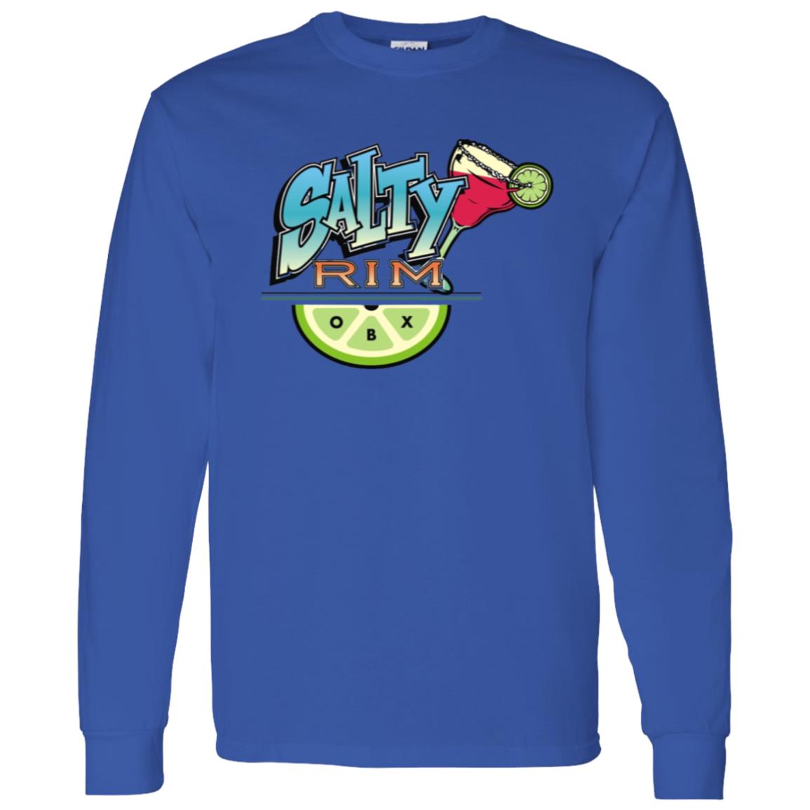 Salty Rim G540 Long Sleeve T-Shirt 5.3 oz. in royal blue