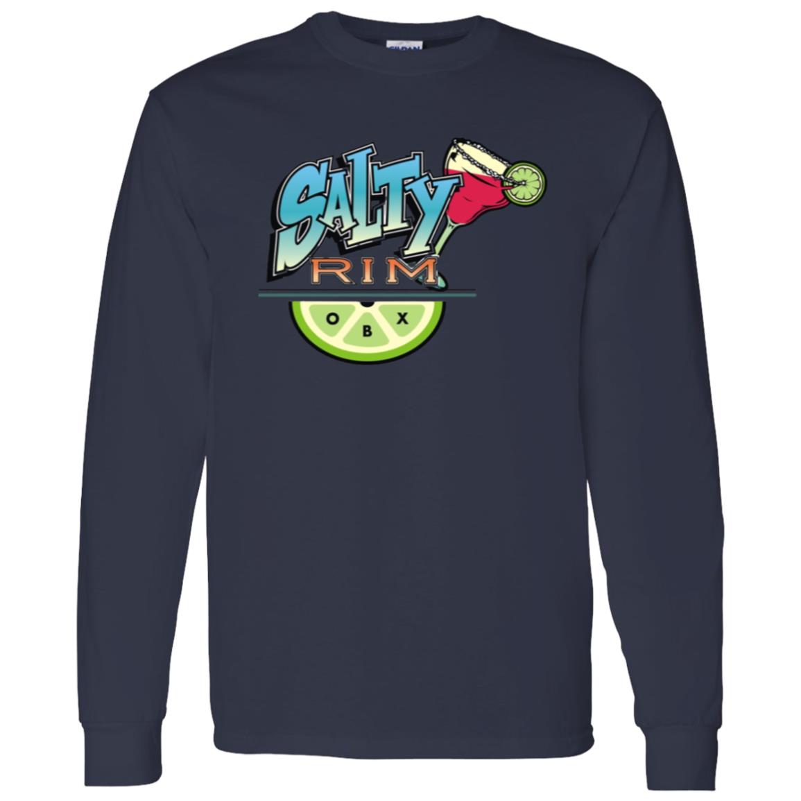 Salty Rim G540 Long Sleeve T-Shirt 5.3 oz. in navy