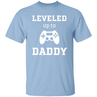 Leveled Up Daddy T-Shirt in light blue