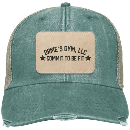 Orme's Gym Slogan Distressed Ollie Hat