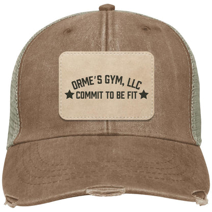 Orme's Gym Slogan Distressed Ollie Hat