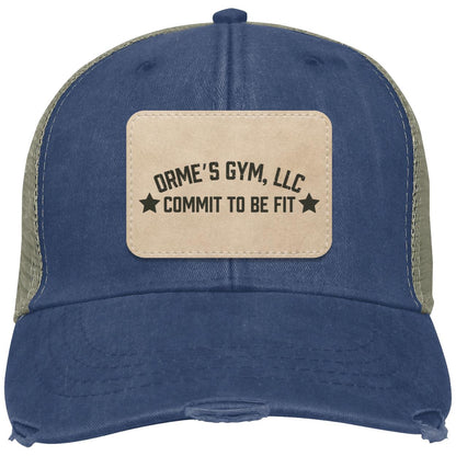 Orme's Gym Slogan Distressed Ollie Hat