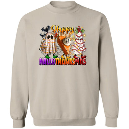 Fun Happy HalloThanksMus Sweatshirt and Hoodie