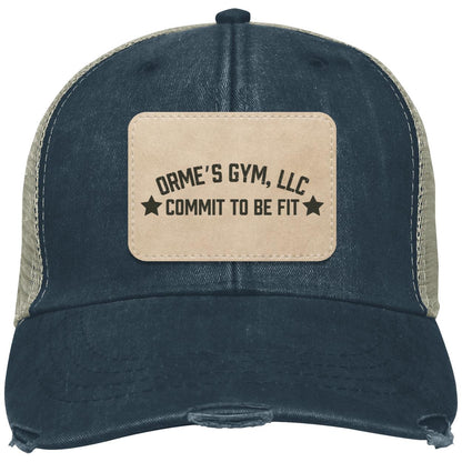 Orme's Gym Slogan Distressed Ollie Hat