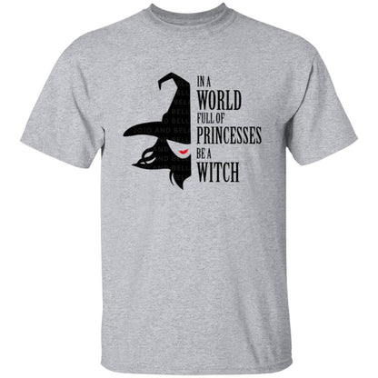 Be a Witch Halloween T-Shirt in gray - Any Gift For You